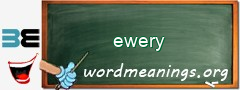 WordMeaning blackboard for ewery